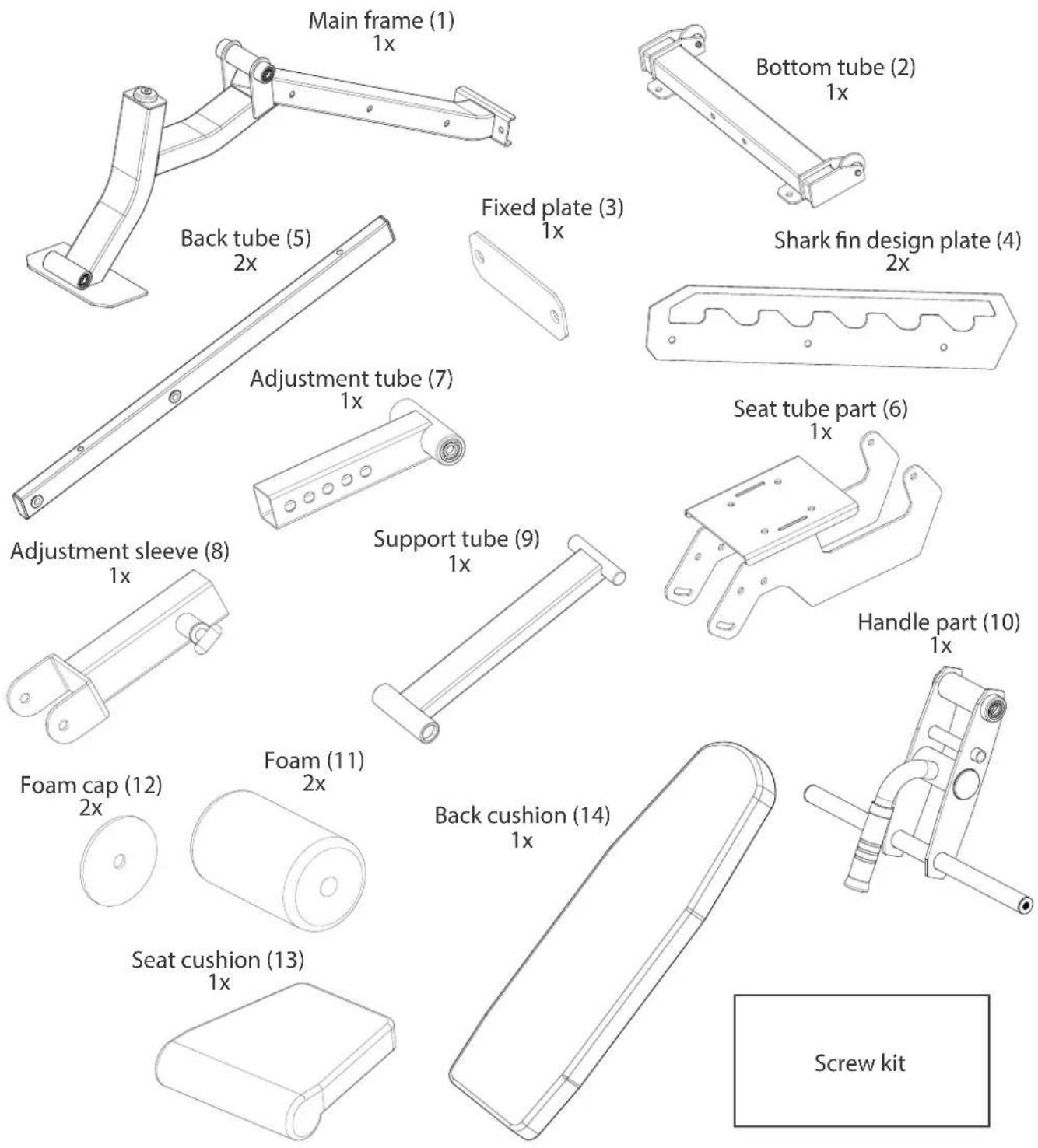 TAURUS Weight Bench B970 - CAUTION - 1