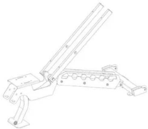 TAURUS Weight Bench B970 - Step 3: Assembly of the seat tube and back tube - 2