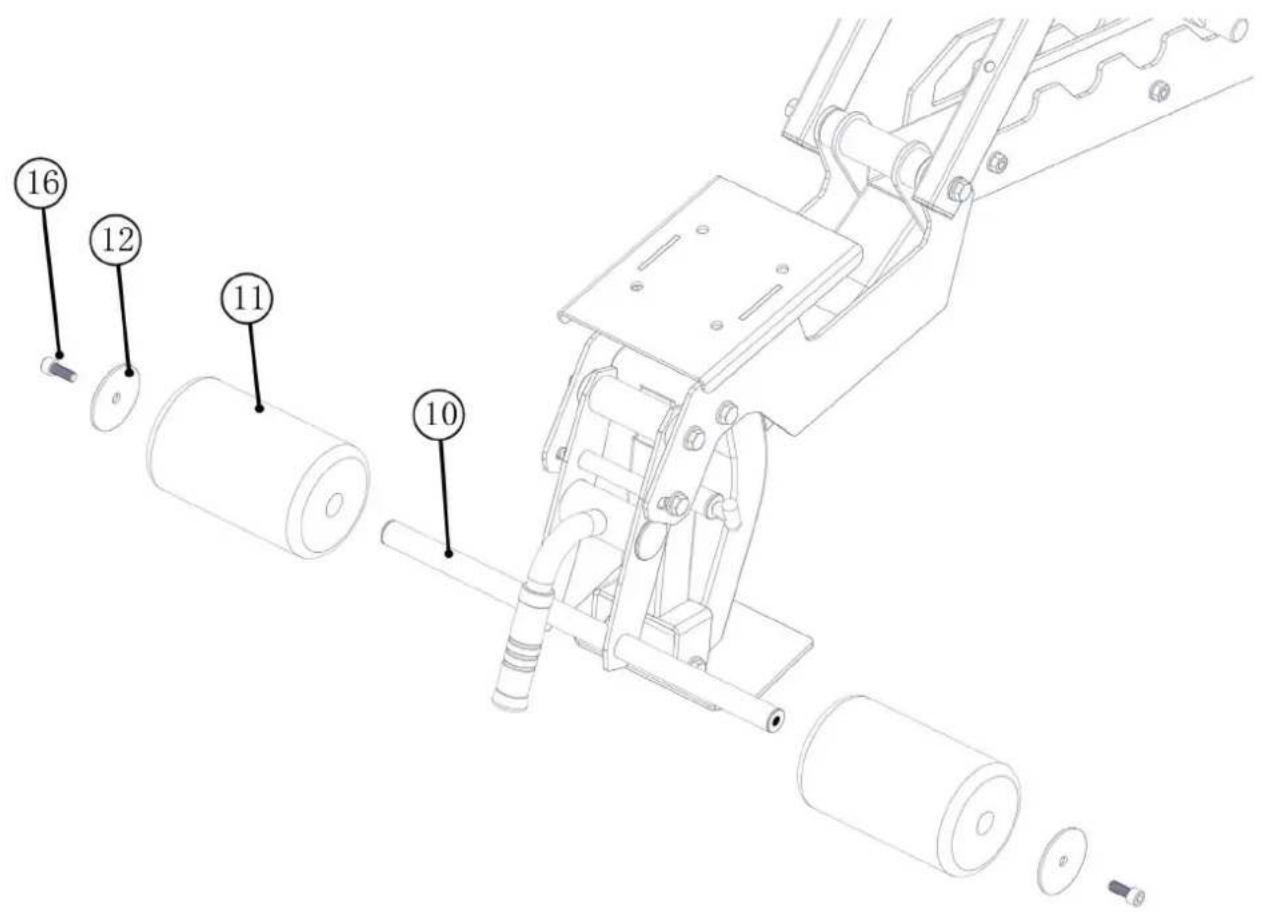 TAURUS Weight Bench B970 - Step 8: Assembly of the leg press Part 4 - 1