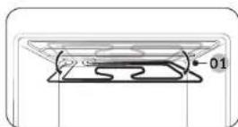 SAMSUNG NV68R2340RM - Cleaning the ceiling (depending on model) - 2