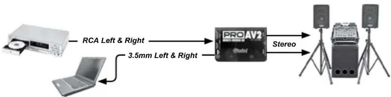 Radial Engineering ProAV2 - RCA & 3.5mm JACKS - 1