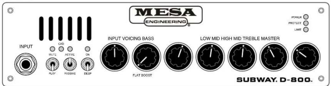 Mesa Boogie Subway D-800 - FACTORY SAMPLE SETTINGS - 4
