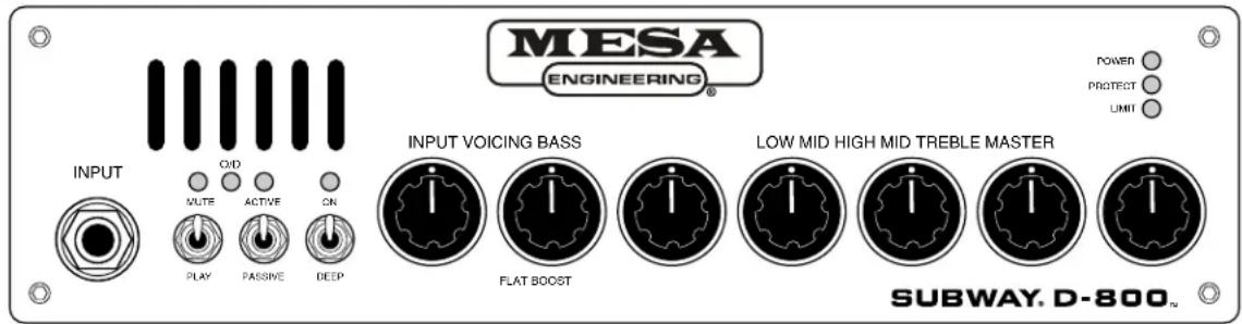 Mesa Boogie Subway D-800 - Overview: - 1