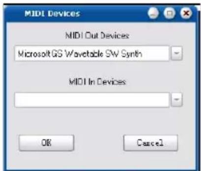 icon iKeyboard 5X - MIDI-Gerät auswählen mit dem Button "MIDI Devices" - 1