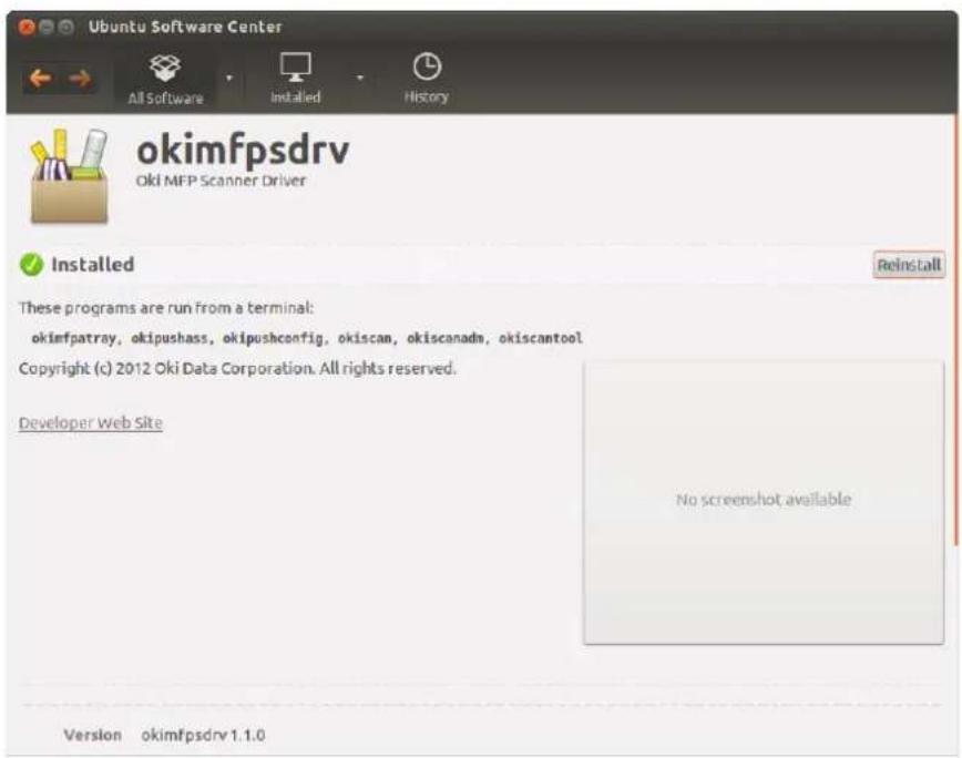 OKI ES8473dnct - Click the [Install] button displayed on the right side of the window. Installation is started. - 3