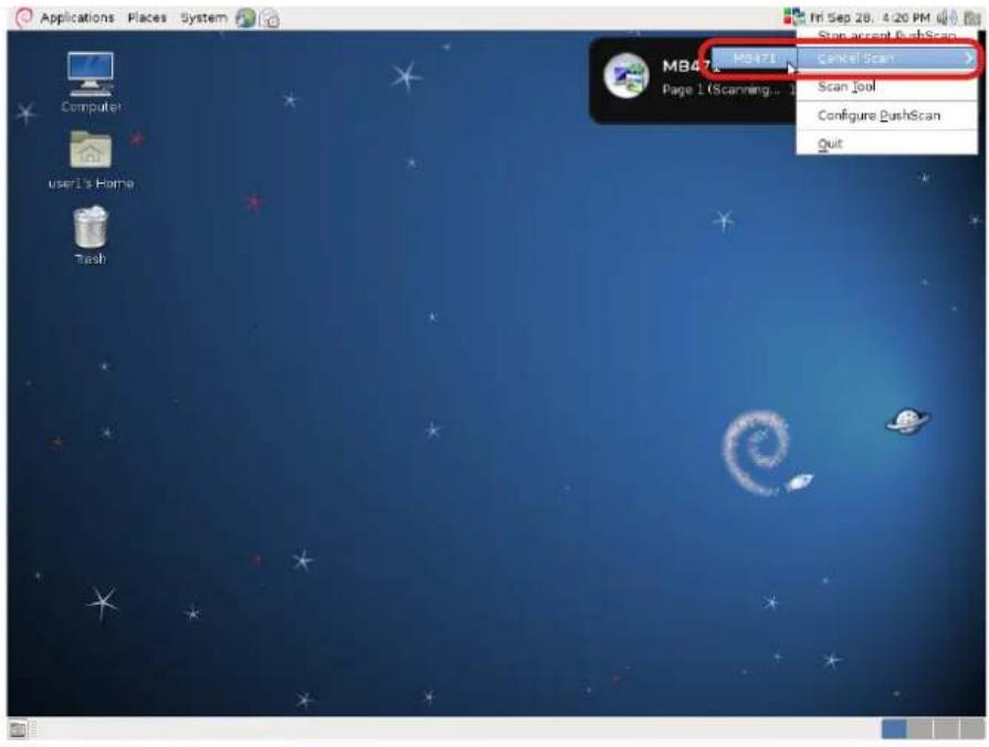 OKI ES8473dnct - Canceling scanning - 1