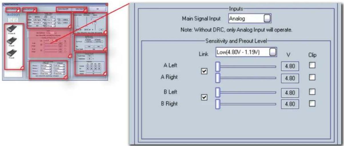 AUDISON Thesis TH due - Amplifier Setting: Inputs - 1