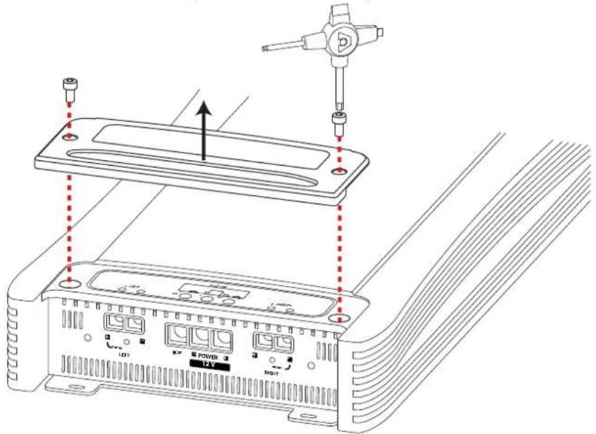 AUDISON Thesis TH due - How to remove the panel / the protection knob - 1