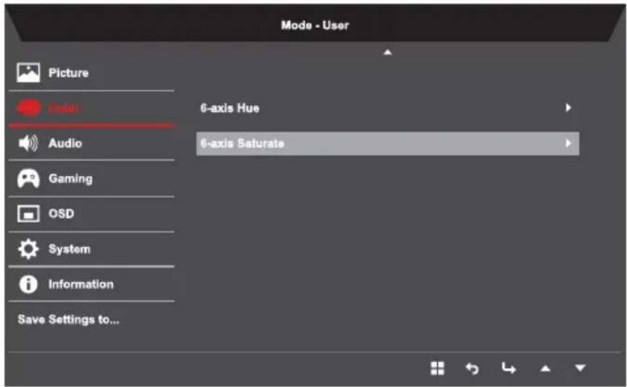 ACER Nitro RG270bmiix - Adjusting the Color - 2