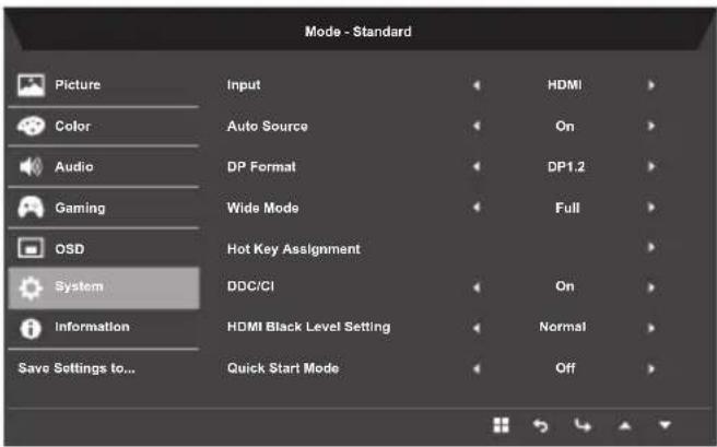 ACER Nitro RG270bmiix - Adjusting the System - 2