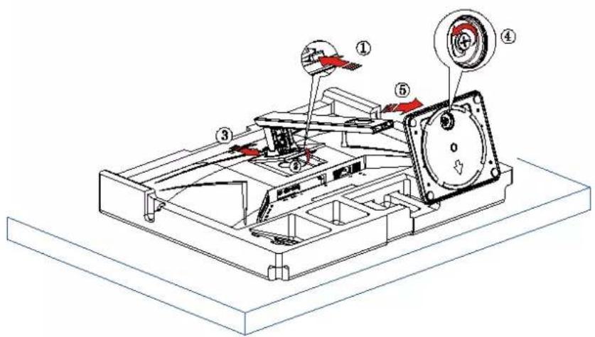 AOC U28P2U - Setup Stand & Base - 2
