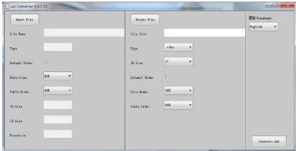Lilliput BM280-4K - 2-2. Enter the Lut Converter interface after input the Enter Key - 1