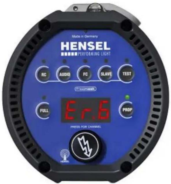 Hensel Expert D 250 Speed - E6 ZD Error - 1