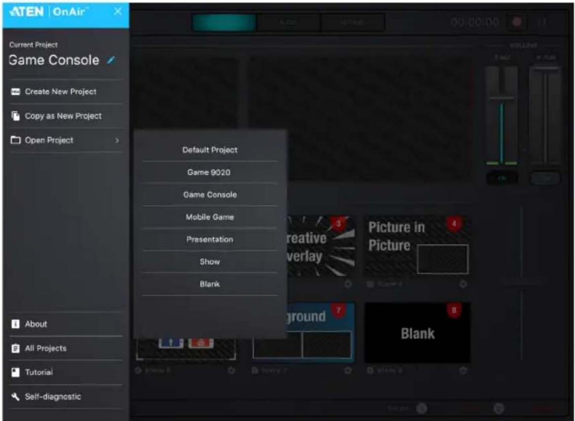 ATEN StreamLIVE HD UC9020 - Open Project - 1
