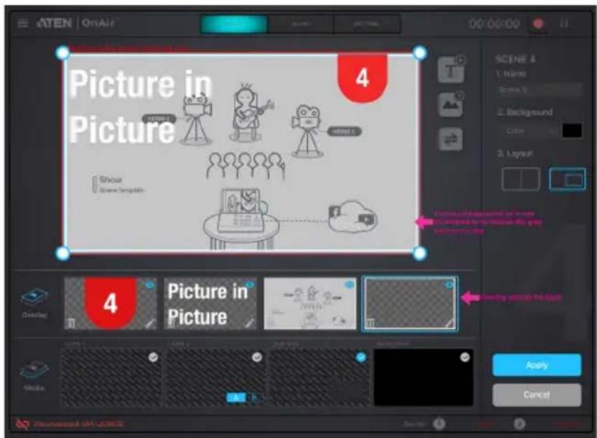ATEN StreamLIVE HD UC9020 - Re-order the Overlays - 3