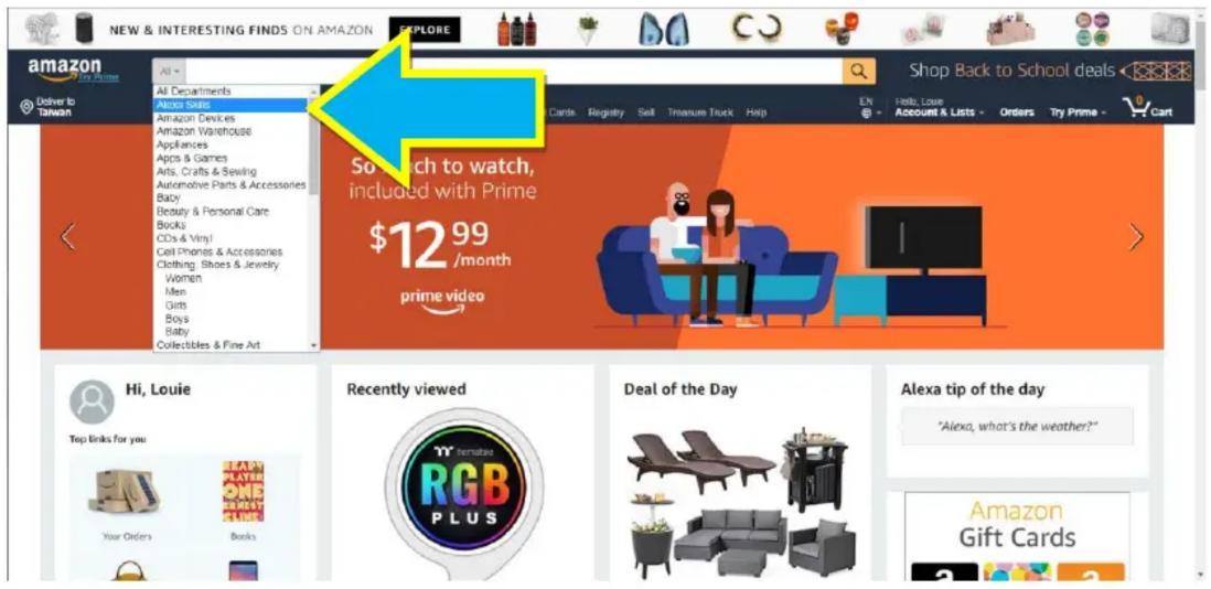 NEW & INTERESTING FINDS ON AMAZON EXPLORE amazon Deliver to Taiwan All Departments Amazon Skills Amazon Devices Amazon Warehouse Appliances Apps & Games Arts, Crafts & Sewing Automotive Parts & Accessories Baby Beauty & Personal Care Books CDs & Vinyl Cell Phones & Accessories Clothing, Shoes & Jewelry Women Men Gifts Boys Baby Collectibles & Fine Art Shop Back to School deals EN Help, Love Account & Lists Orders Try Prime - Cart Search to watch, included with Prime $12.99 /month prime video Hi, Louie Top links for you: Your Orders Recently viewed YAMANUAO RGB PLUS Deal of the Day Alexa tip of the day "Alexa, what's the weather?" Amazon Gift Cards