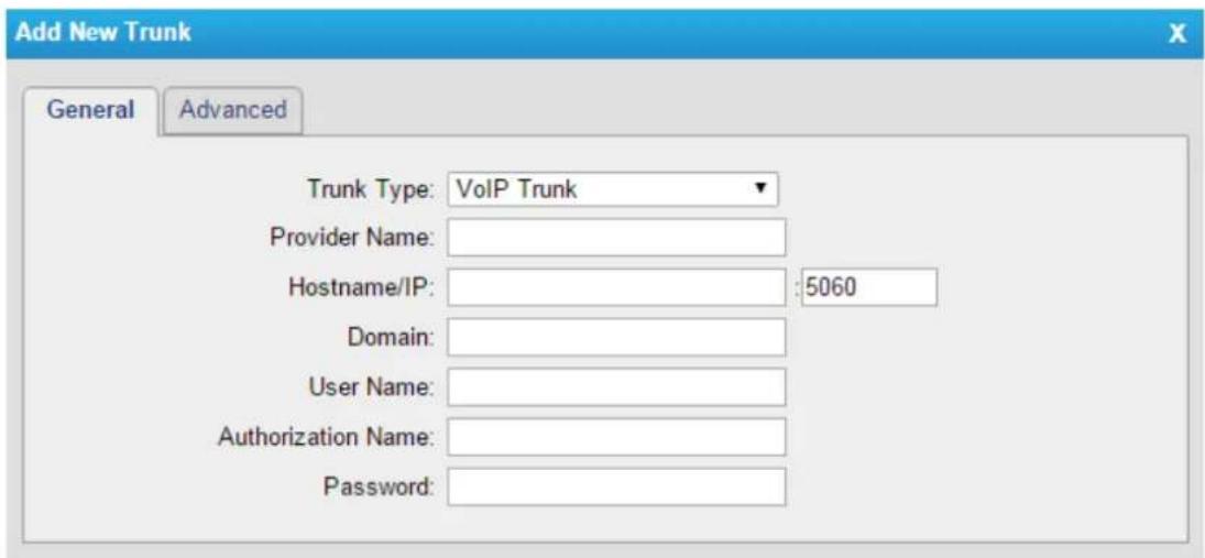 Yeastar TA810 - 2) VoIP Trunk - 1