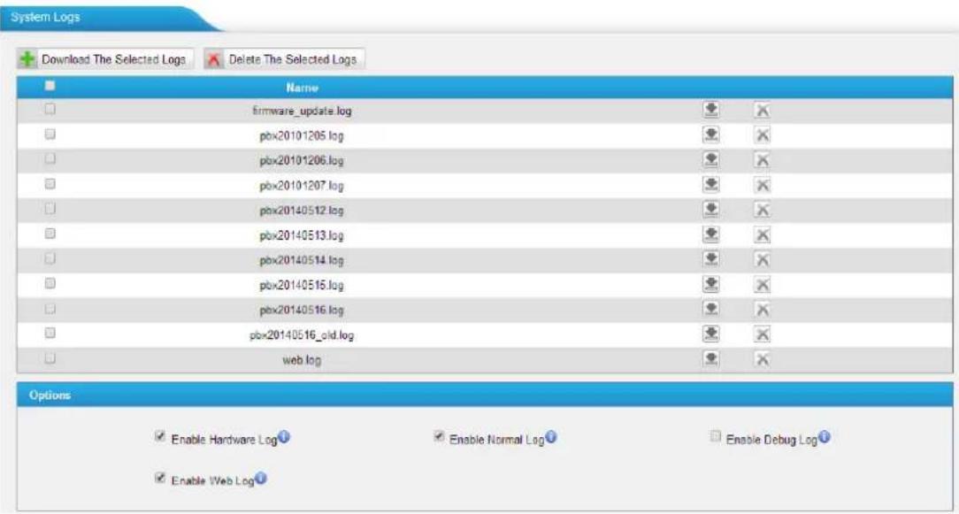 Yeastar TA810 - System Logs - 1