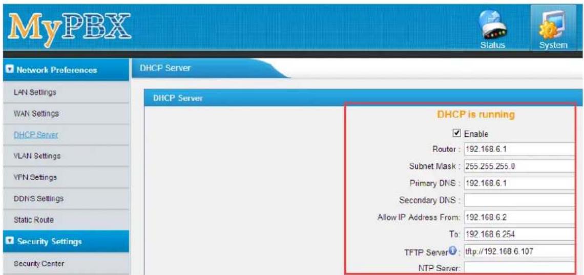 Yeastar TA810 - Auto Provision Settings - 3