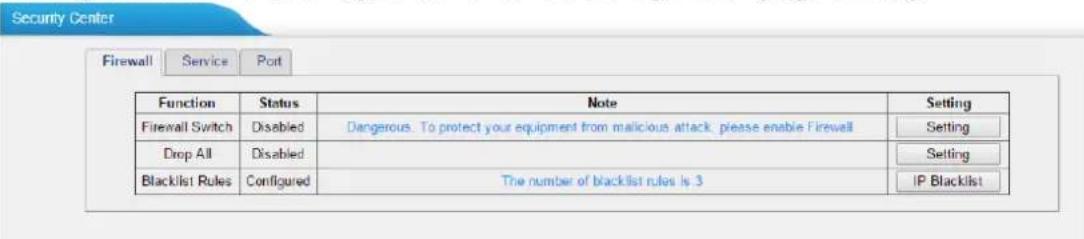 Yeastar TA810 - 1) Firewall - 1