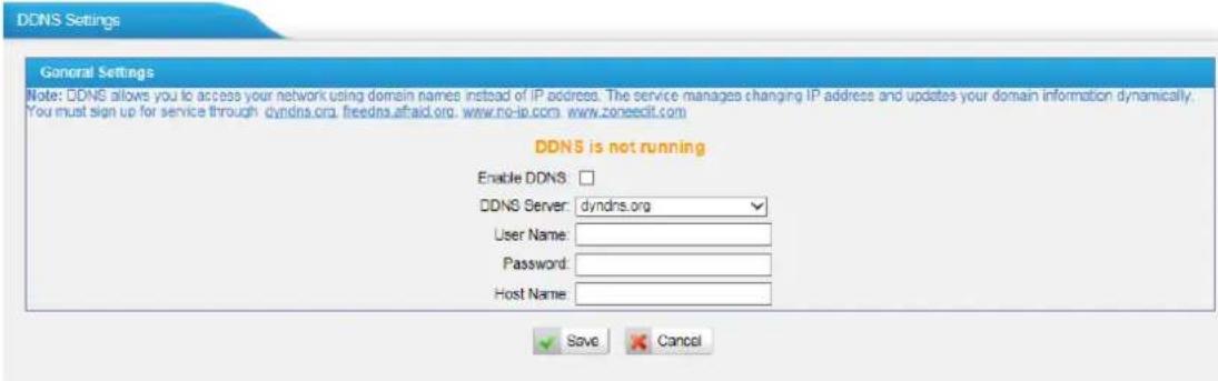 Yeastar TA810 - DDNS Settings - 1