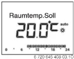 Raumtemp.Soll 20.0°C auto 0 6 12 18 24 8 720 845 408-03.1D
