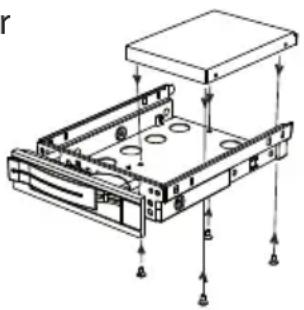 MEDION Akoya S41001 - Installing a 2.5" SSD drive in a 2.5"/3.5" mobile rack - 1