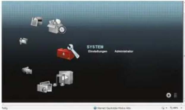 SYSTEM Einstellungen Administrator