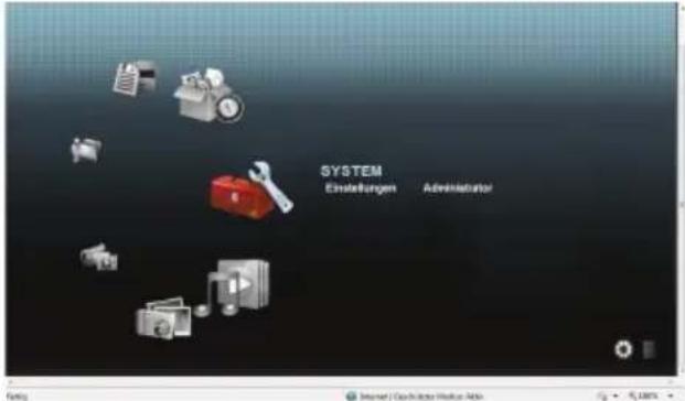 SYSTEM Einstellungen Administrator