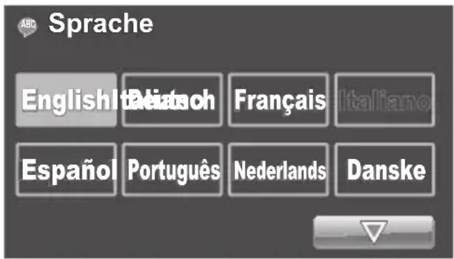 Sprache English Italiano Français Italiano Español Português Nederlands Danske