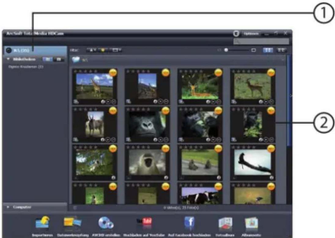 ArcSoft Text Media HDCam ① ② Computers 0 Value(x): 25 Fata(x) Importungen, Datenwertenpfung, ARCHS verbinden, Blockblakes auf Vorstands, Auf Facebook forchblakes, Fotoultimes, Albaeswerte