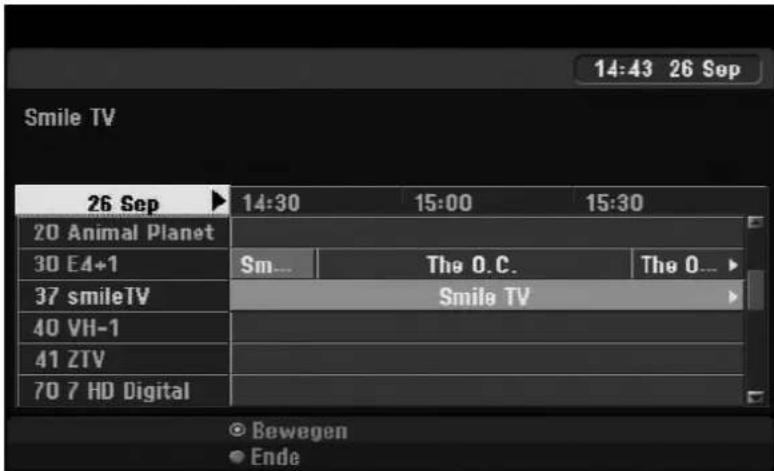 14:43 26 Sep Smile TV 26 Sep ▶ 14:30 15:00 15:30 20 Animal Planet 30 E4+1 Sm... The O.C. The O... 37 smileTV Smile TV 40 VH-1 41 ZTV 70 7 HD Digital Bewegen Ende