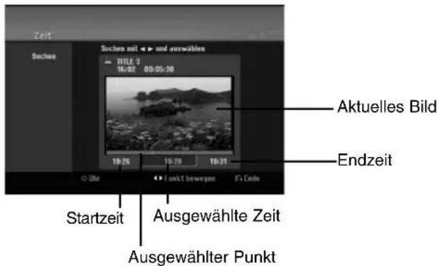 Zeit Sachere mit ▶ und ausgewählte TITLE 3 16/02 00:05:30 Aktuelles Bild Endzeit Startzeit Ausgewählte Zeit Ausgewählter Punkt