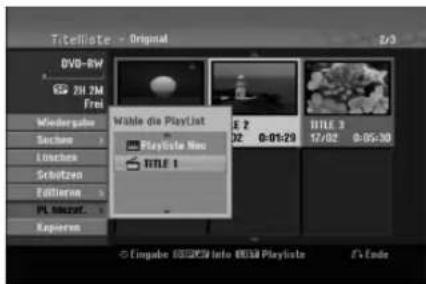 Titellate - Original DVD-RW ZH 7M Frei Wielergabe Sechens Lirachen Scholzen Fällen PL Monzur Kapieren Wähle die Playlist Playliste Nos TITLE 1 E 2 0:01:29 TITLE 3 12/02 0:05:30 © Eingabe 1032K59 Info 0038 Playliste / © Endo