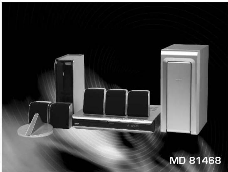 MEDION MD 81468 - MIT DRAHTLOSEN SURROUND LAUTSPRECHERN - 1