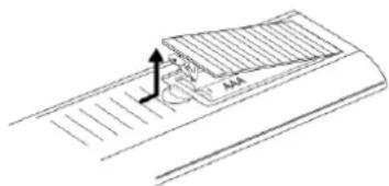 MEDION MD 81733 - Batterien in die Fernbedienung einlegen - 1