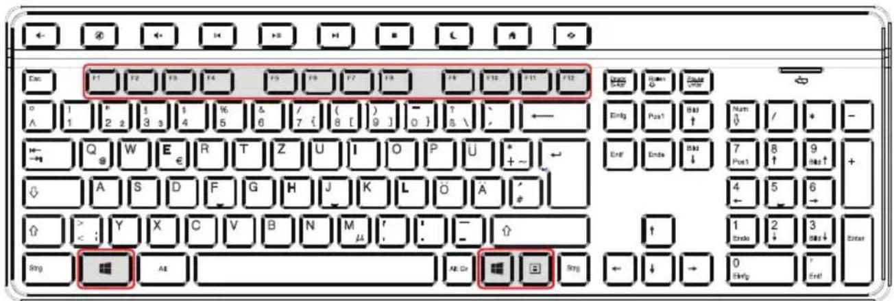 MEDION P81023 (MD 86996) - Die Funktions- und Windowstasten - 1