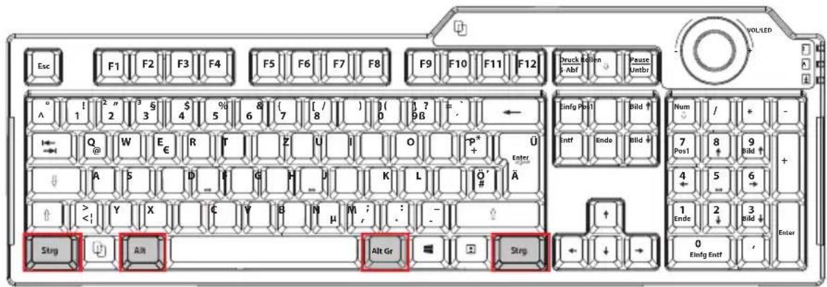 MEDION P81101 (MD 86825) - Die Tasten Alt, Alt Gr und Strg - 1
