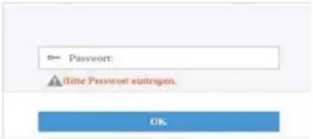 D= Password: ▲ Bitte Password eintragen. OK
