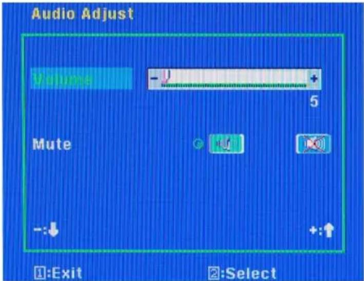 Sceptre E246W-1080P - AUDIO ADJUST - 1