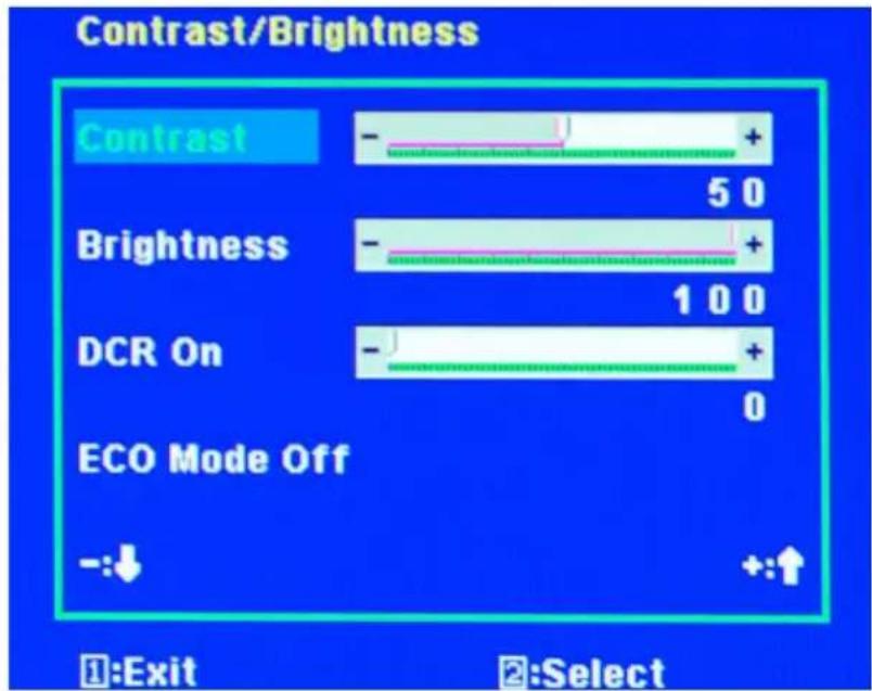 Sceptre E246W-1080P - CONTRAST / BRIGHTNESS - 1