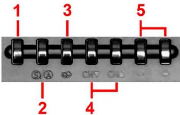 Sceptre E240CC-FHD - Top side Control Buttons - 1