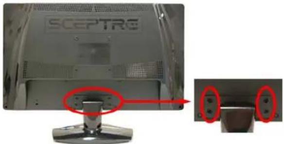 Sceptre E240CC-FHD - Attaching or Removing the Stand - 2