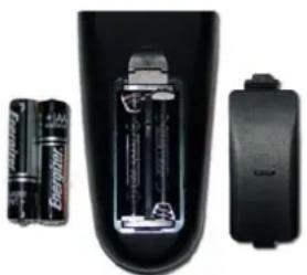 Sceptre E240CC-FHD - Installing Batteries to the Remote Control - 1