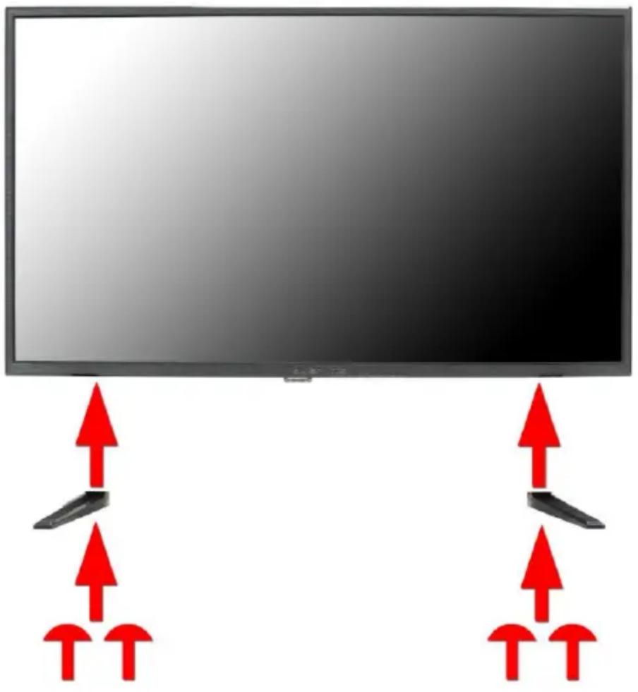 Sceptre X328BV-SR - Attaching or Removing the Stand - 1
