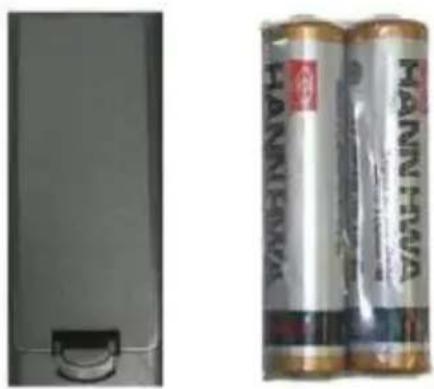 Sceptre X328BV-SR - Installing Batteries to the Remote Control - 1