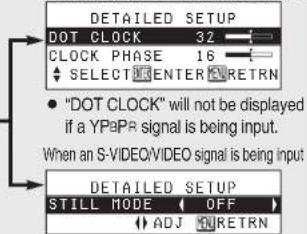 PANASONIC PT-P1SDU - Menu screens - 7