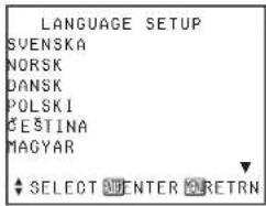 PANASONIC PT-P1SDU - Changing the display language - 2