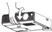 PANASONIC PT-P1SDU - ⑤ Adjusting the angle - 1