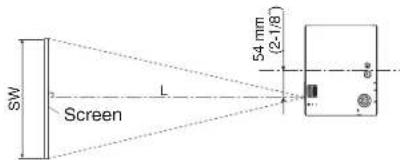 PANASONIC PT-P1SDU - Projector position - 2